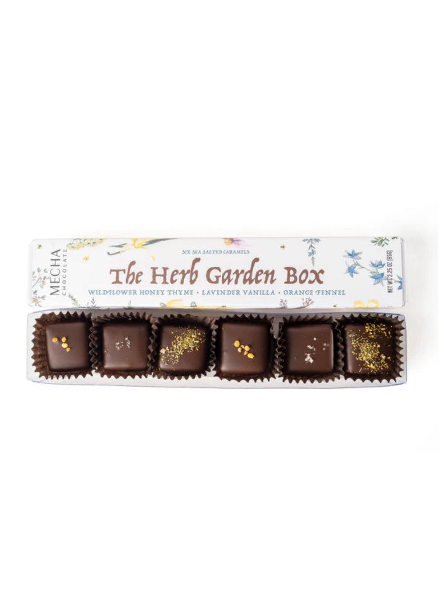Mecha Chocolate- Herb Garden 6-Piece Box – Mill Creek Apiary