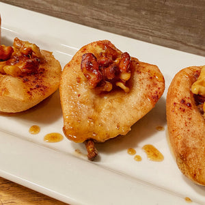 Stuffed Baked Pears with Walnuts & Honey
