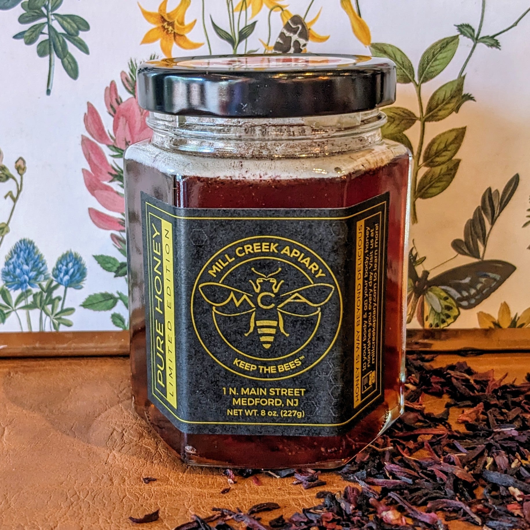 Hibiscus Infused Honey