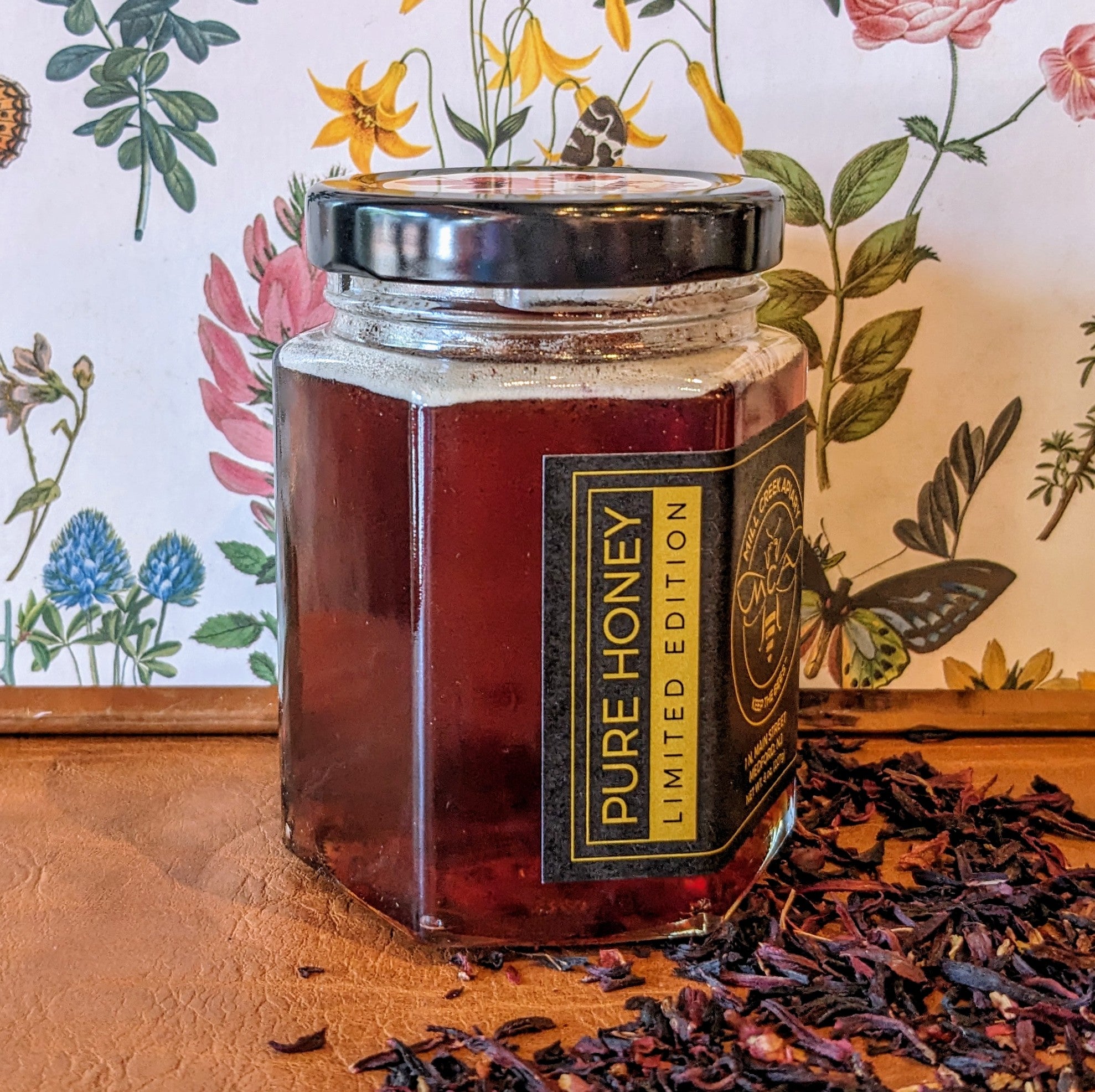 Hibiscus Infused Honey