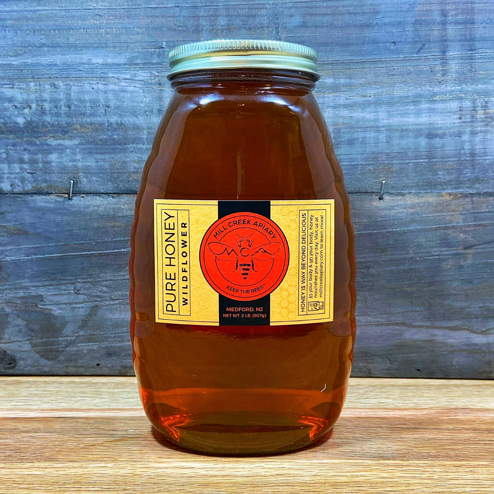 Mill Creek Apiary's wildflower honey is our most popular variety