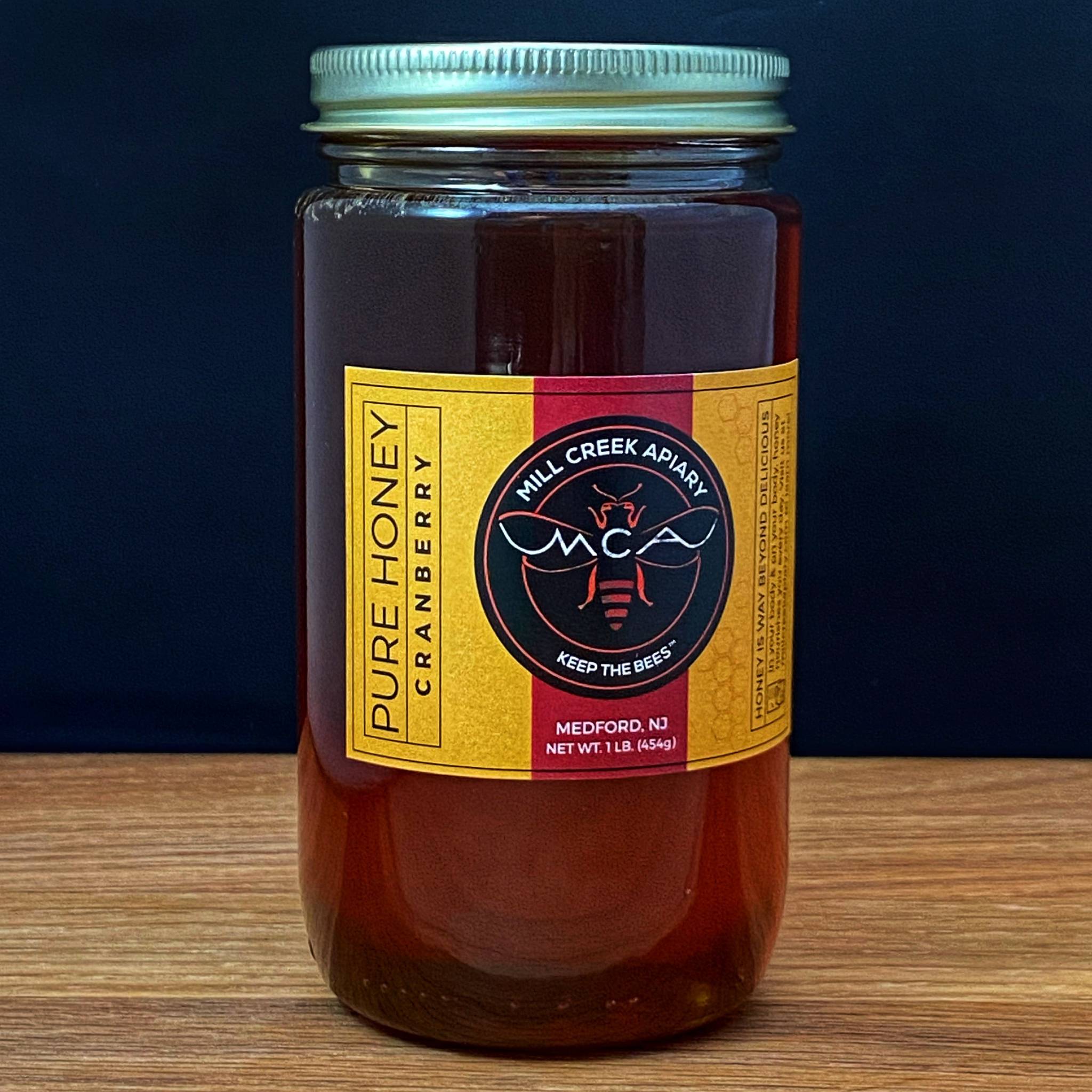 Mill Creek Apiary cranberry honey from the nectar of cranberry blossoms