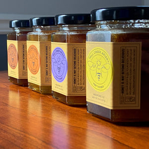 Infused honey collection from Mill Creek Apiary